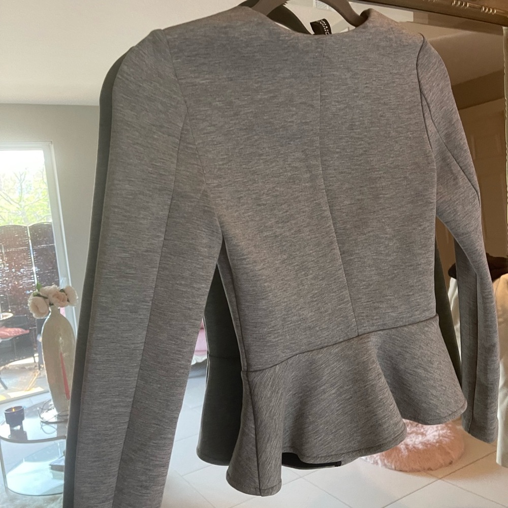 H&M Fitted Gray Jacket NWOT 2 - Picture 2 of 5